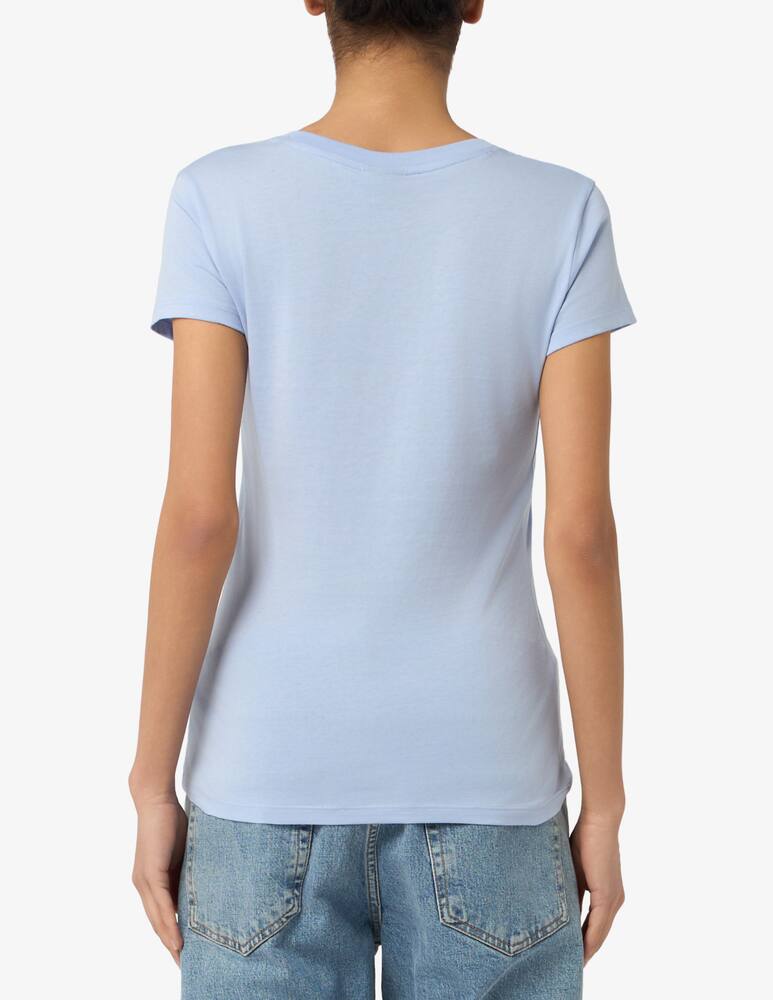 rinascente Armani Exchange T-shirt con scollo a v e logo olografico