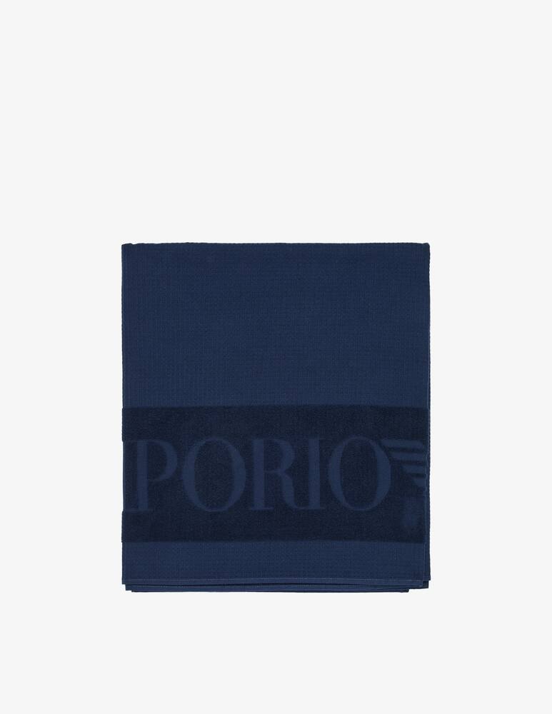 rinascente Emporio Armani Waffle beach towel