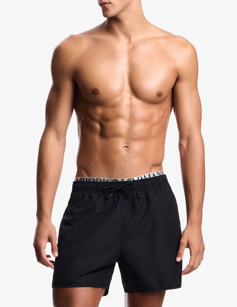 Emporio Armani Boxer logoband swim shorts - picture 1 Emporio Armani Boxer logoband swim shorts - picture 1