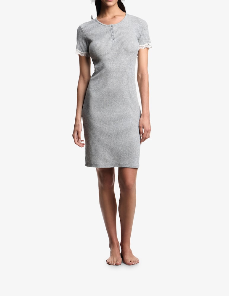 rinascente Emporio Armani Ribbed lace trim nightdress