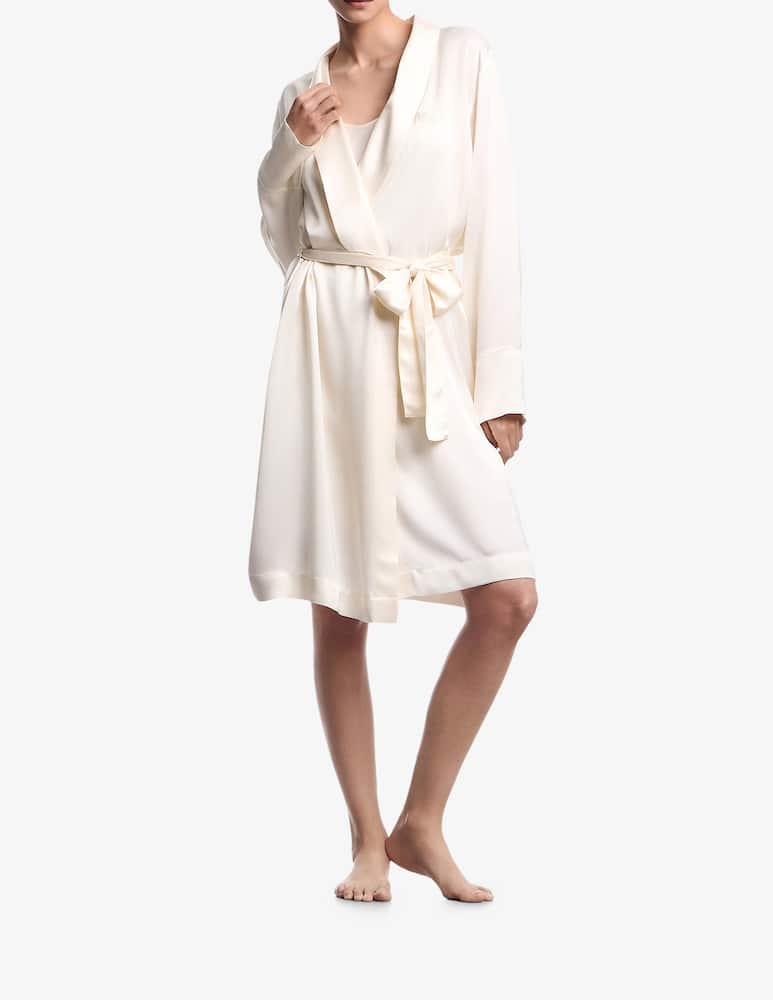 Emporio Armani Satin dressing gown - picture 2 Emporio Armani Satin dressing gown - picture 2