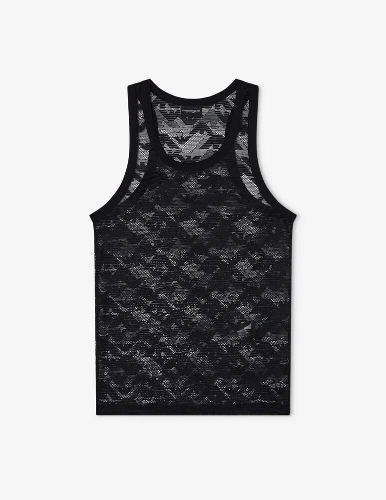 rinascente Emporio Armani Tank jacquard lace top