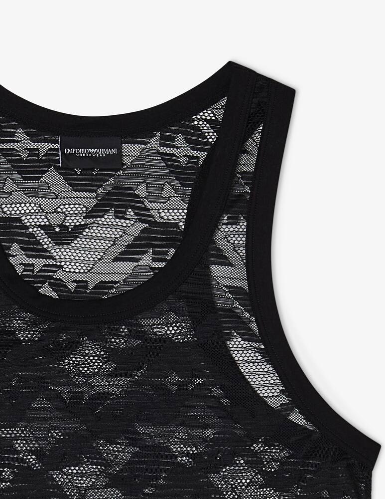 rinascente Emporio Armani Tank jacquard lace top