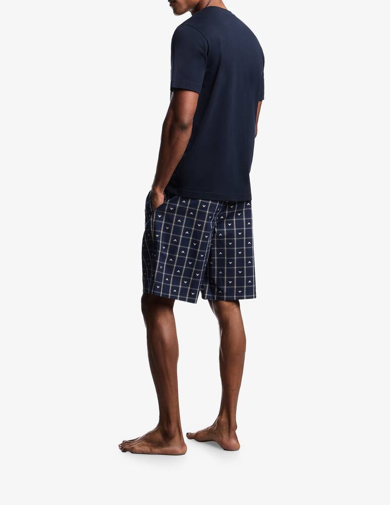 Emporio Armani Set pigiama corto tessuto - immagine 3