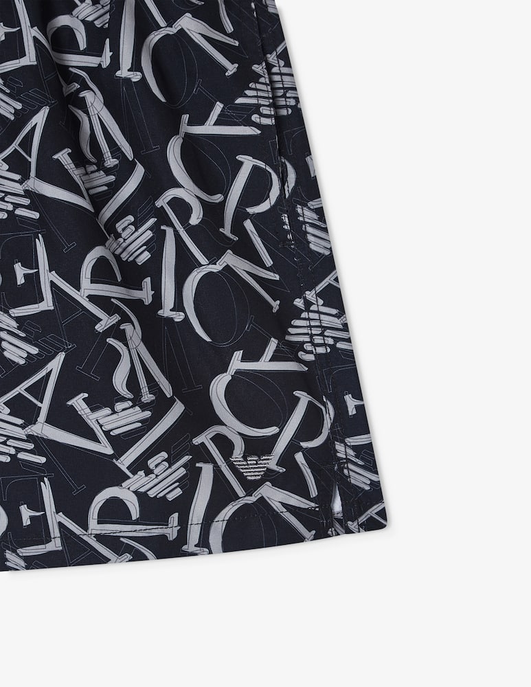 rinascente Emporio Armani Boxer mare all over logo