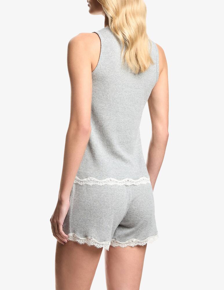 Emporio Armani Top homewear con pizzo - immagine 2
