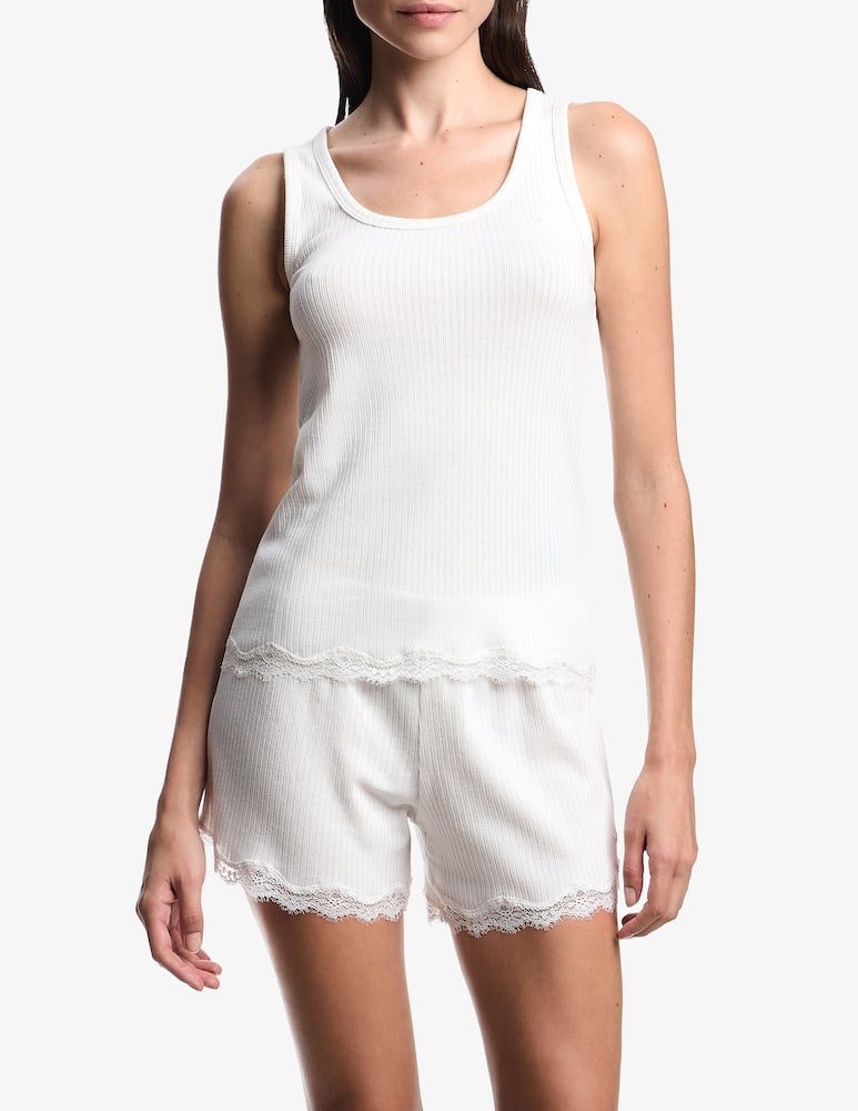 rinascente Emporio Armani Top homewear in pizzo