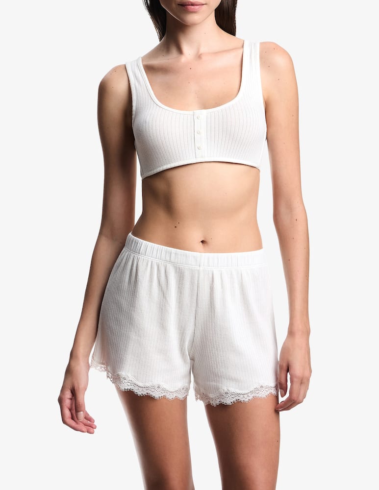 rinascente Emporio Armani Shorts nightwear in pizzo