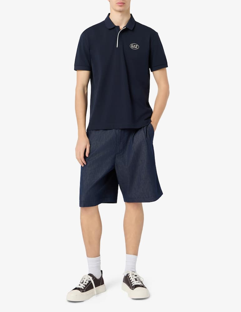 EA7 Polo tennis in piquet con zip - immagine 2 EA7 Polo tennis in piquet con zip - immagine 2