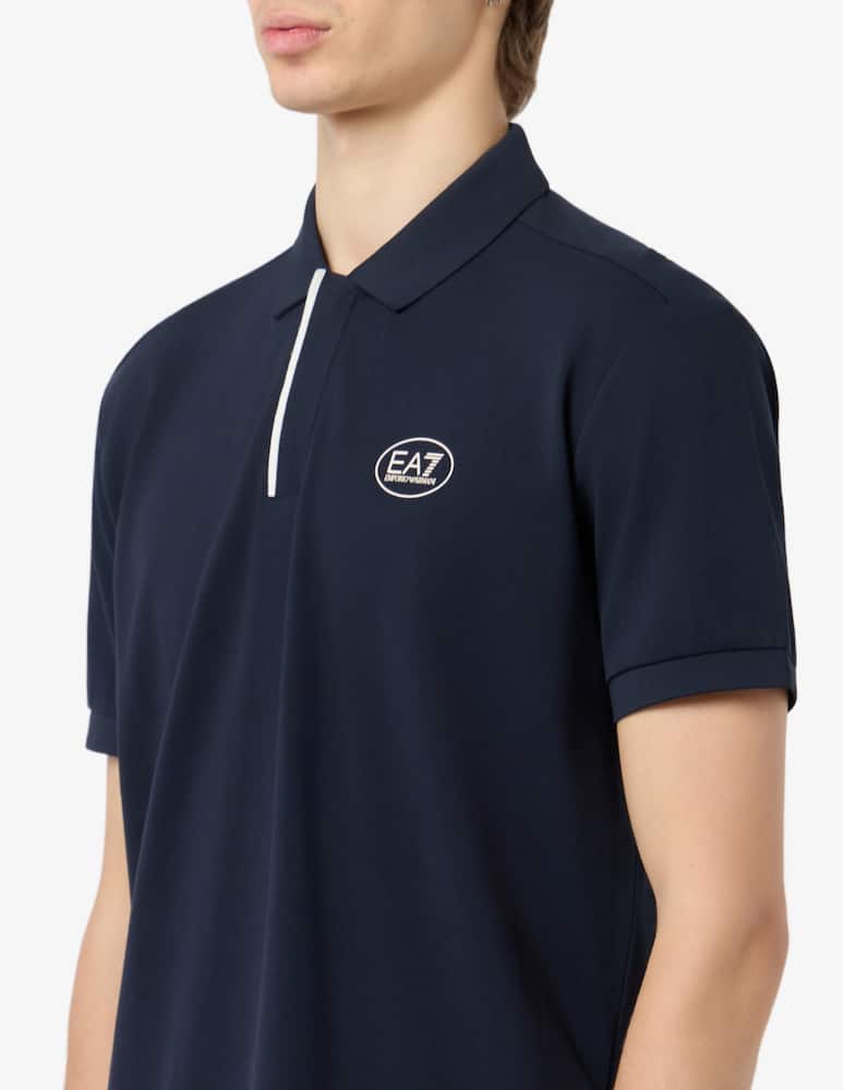 EA7 Polo tennis in piquet con zip - immagine 4 EA7 Polo tennis in piquet con zip - immagine 4