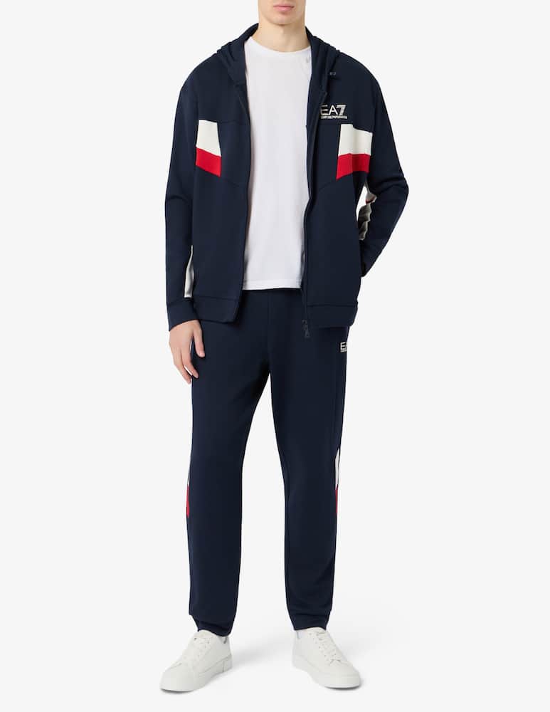 rinascente EA7 Hoodie full zip terry block