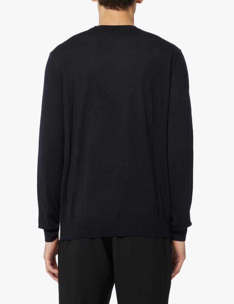 rinascente Emporio Armani Maglia girocollo in lana merino - blu