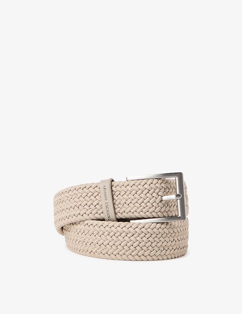 rinascente Armani Exchange Woven buckle belt