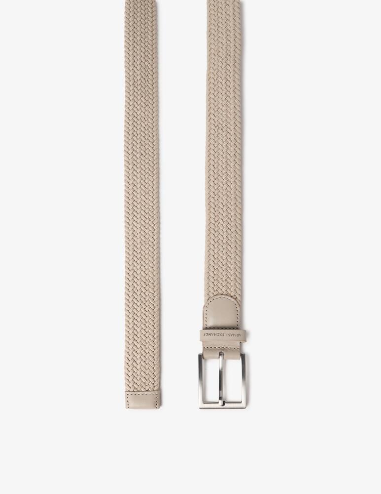 rinascente Armani Exchange Woven buckle belt
