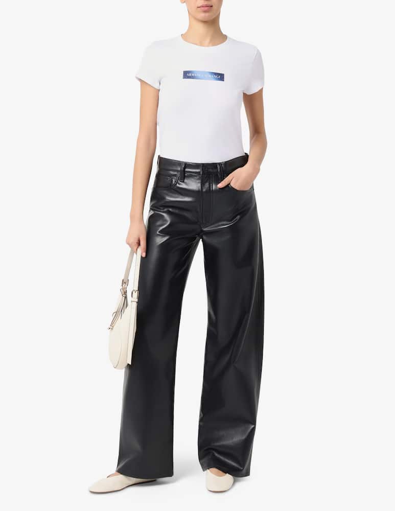 rinascente Armani Exchange Logo box print t-shirt