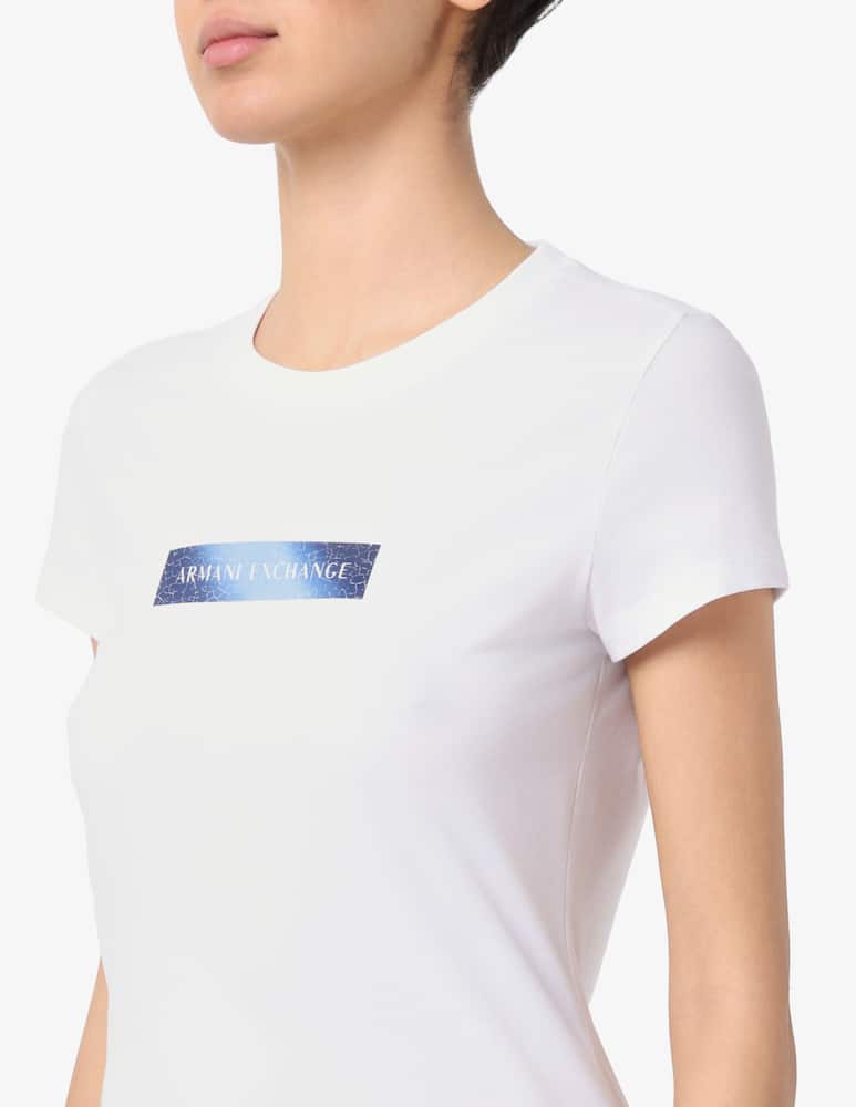 rinascente Armani Exchange Logo box print t-shirt