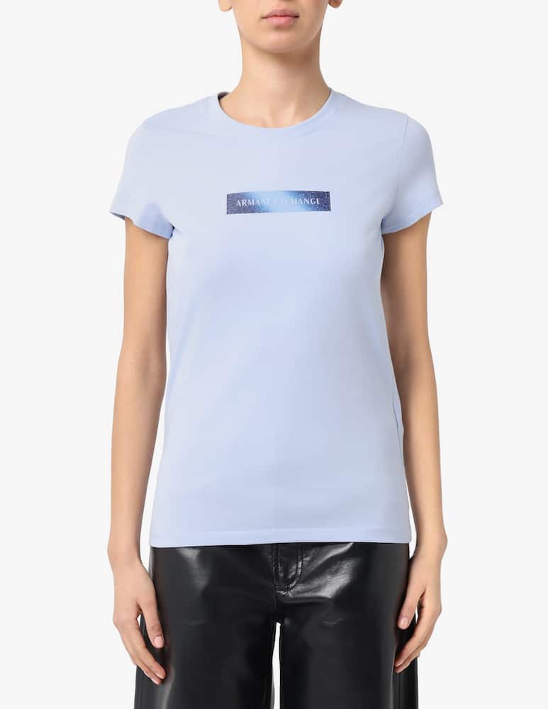 rinascente Armani Exchange Logo box print t-shirt