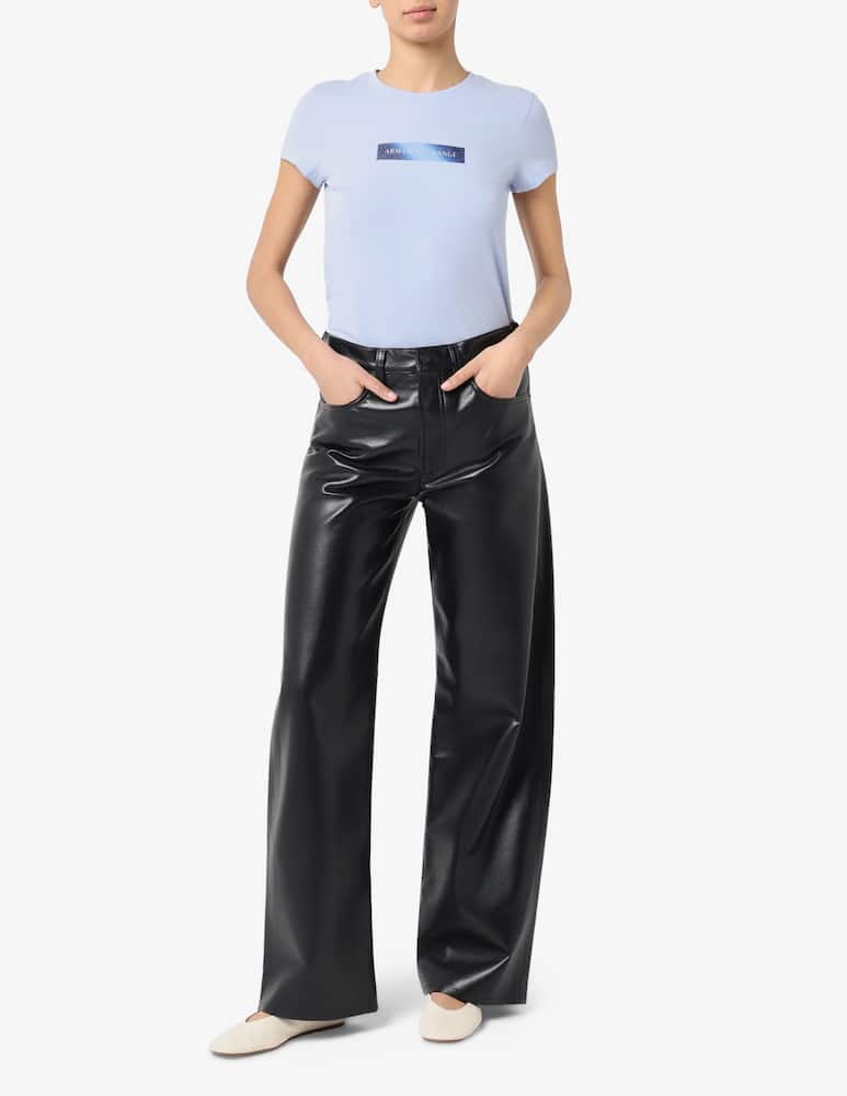 rinascente Armani Exchange Logo box print t-shirt