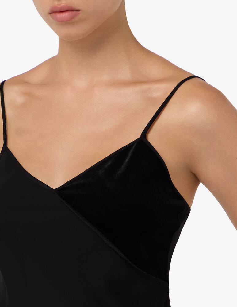 rinascente Armani Exchange Top satin spalline sottili