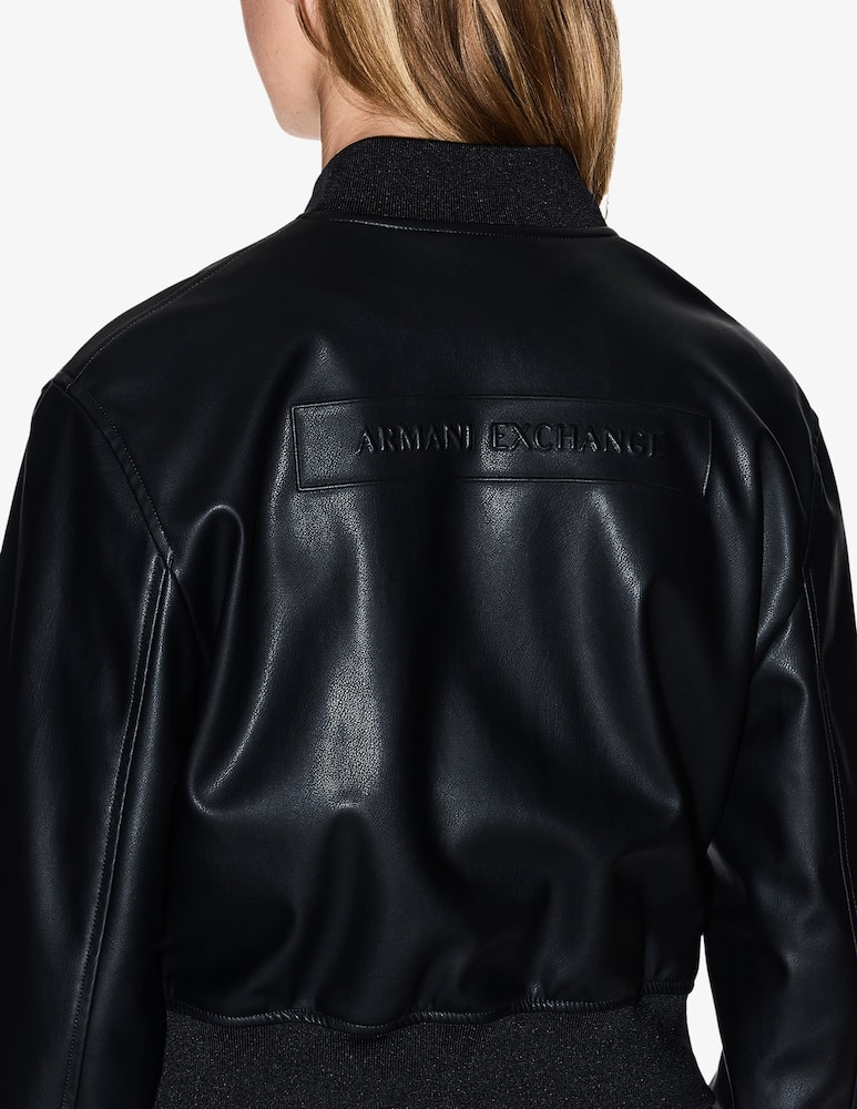 Armani Exchange Giacca bomber in finta pelle - immagine 4 Armani Exchange Giacca bomber in finta pelle - immagine 4