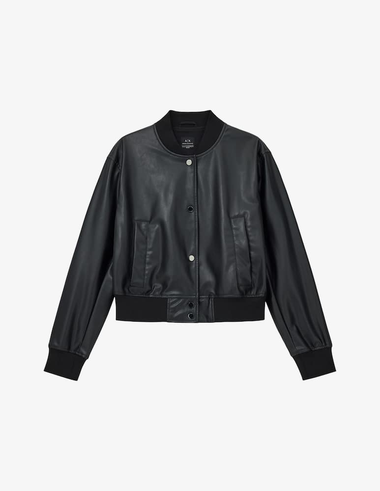 Armani Exchange Giacca bomber in finta pelle - immagine 5 Armani Exchange Giacca bomber in finta pelle - immagine 5