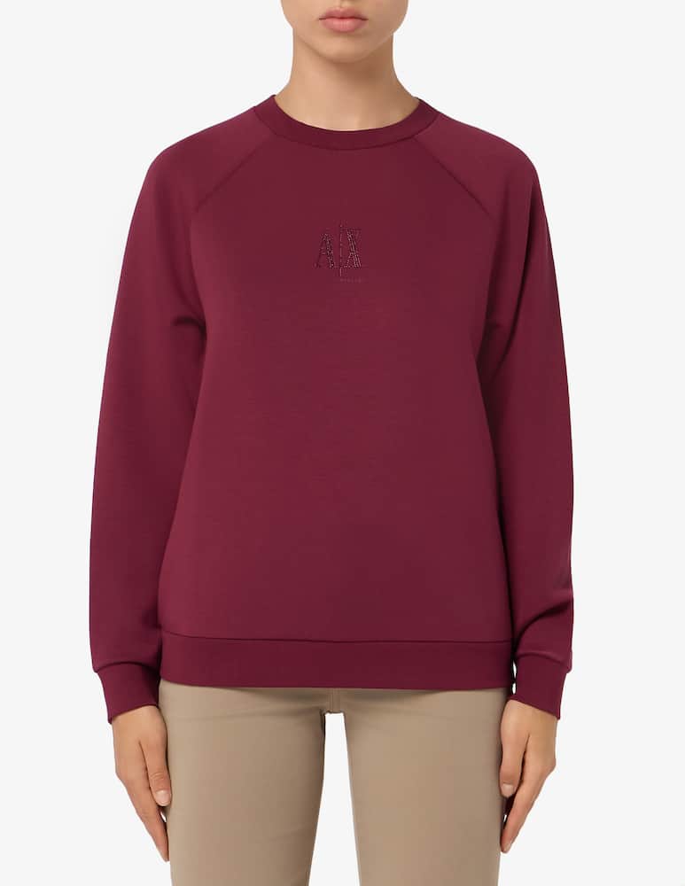 rinascente Armani Exchange Felpa logo basic scuba