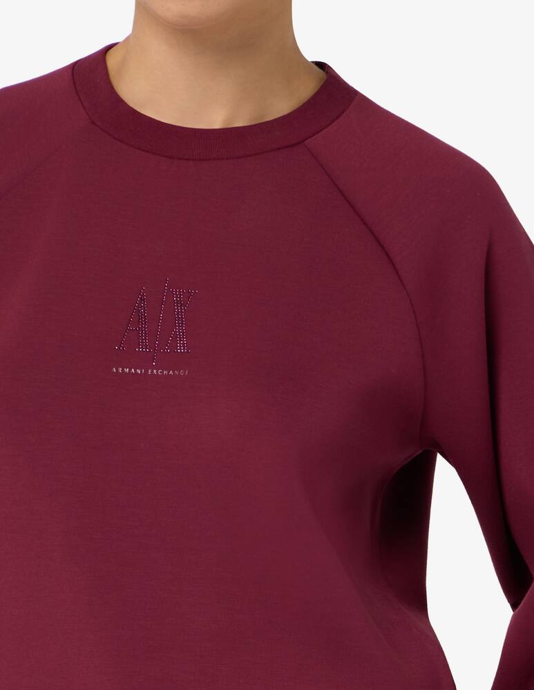 rinascente Armani Exchange Felpa logo basic scuba