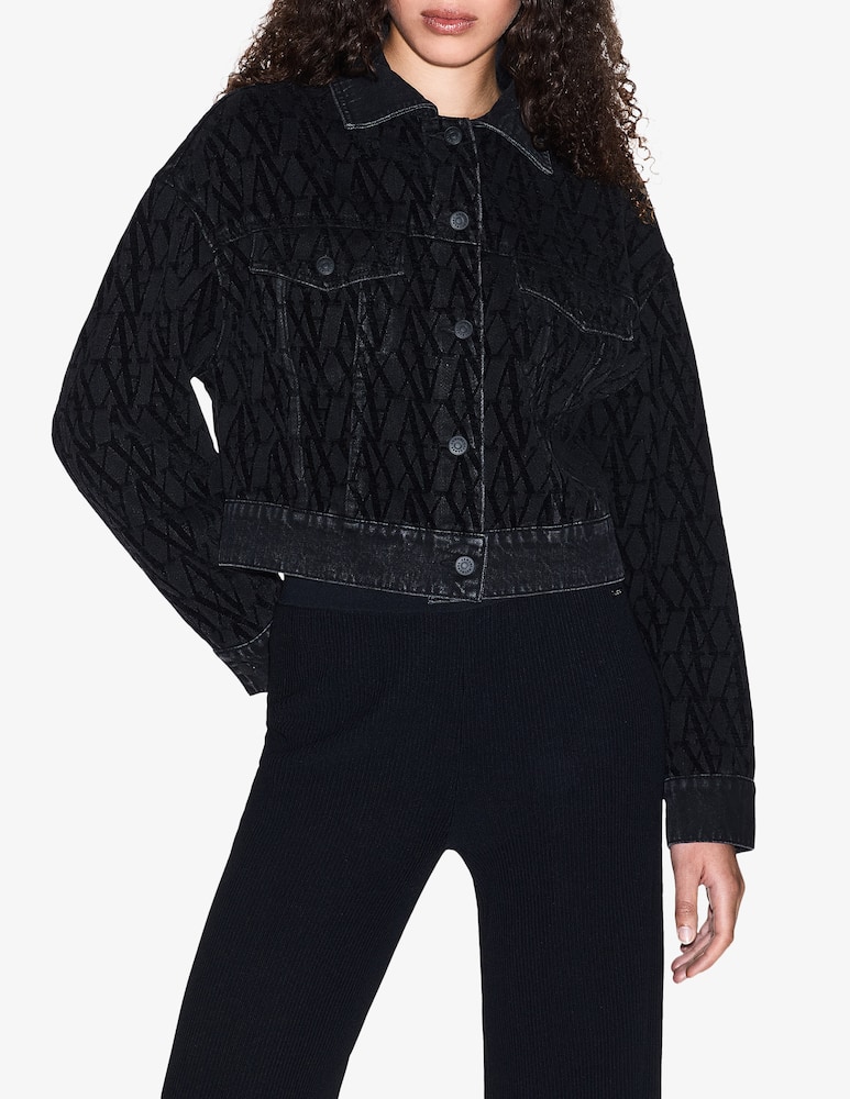 rinascente Armani Exchange Jacquard denim jacket