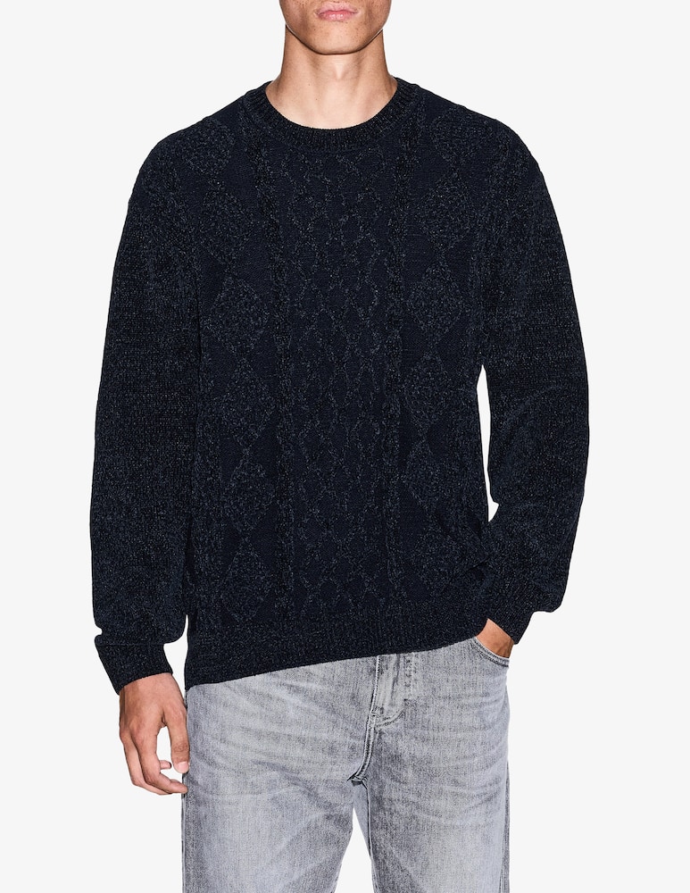 rinascente Armani Exchange Maglia mezza zip costina