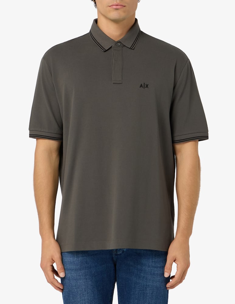 rinascente Armani Exchange Polo cotone stretch loghino