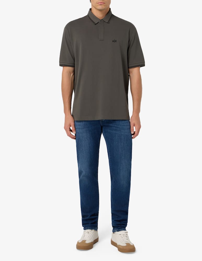 rinascente Armani Exchange Polo cotone stretch loghino