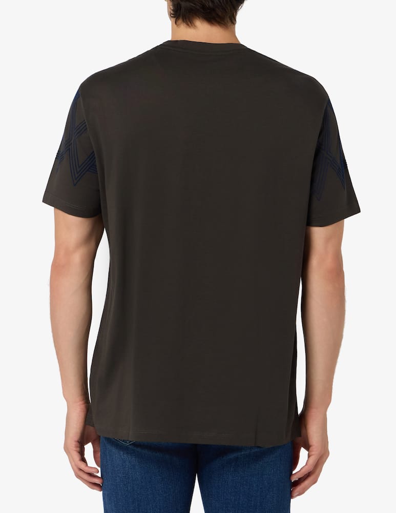 Armani Exchange T-shirt contrasto geometrico - immagine 3 Armani Exchange T-shirt contrasto geometrico - immagine 3