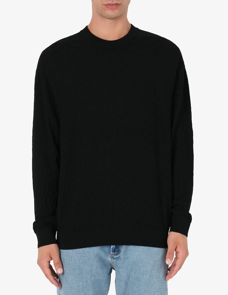 Armani Exchange Jacquard viscosa crewneck - picture 1 Armani Exchange Jacquard viscosa crewneck - picture 1