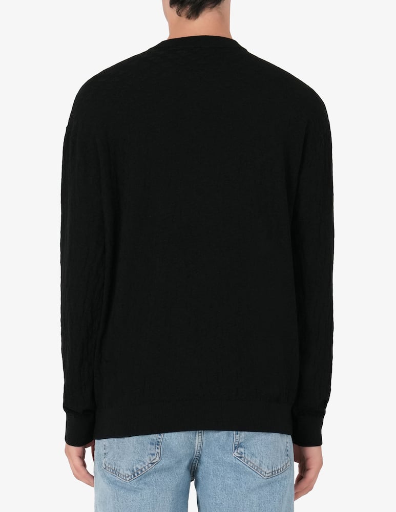 Armani Exchange Jacquard viscosa crewneck - picture 3 Armani Exchange Jacquard viscosa crewneck - picture 3