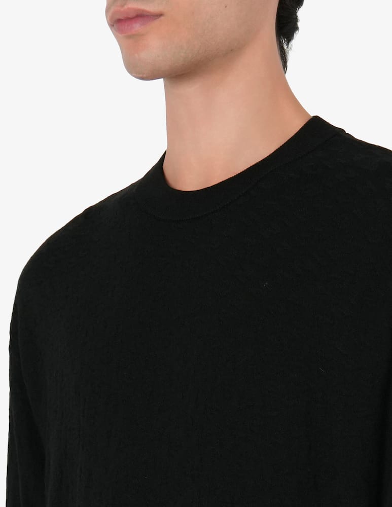 Armani Exchange Jacquard viscosa crewneck - picture 4 Armani Exchange Jacquard viscosa crewneck - picture 4