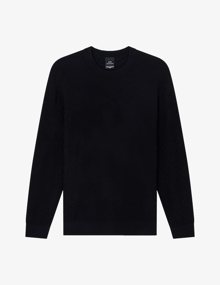 Armani Exchange Jacquard viscosa crewneck - picture 5 Armani Exchange Jacquard viscosa crewneck - picture 5
