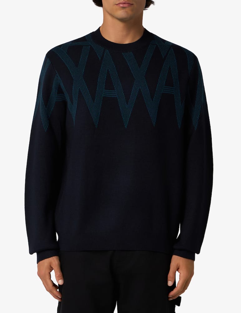 rinascente Armani Exchange Maglia con motivo in lana