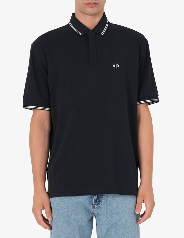 Armani Exchange Polo cotone stretch loghino - immagine 1 Armani Exchange Polo cotone stretch loghino - immagine 1