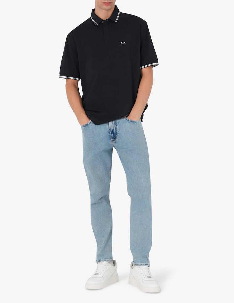Armani Exchange Polo cotone stretch loghino - immagine 2 Armani Exchange Polo cotone stretch loghino - immagine 2
