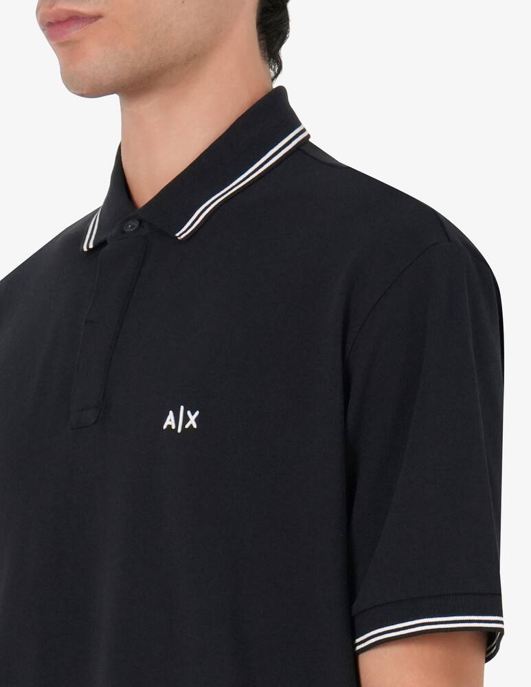 rinascente Armani Exchange Polo cotone stretch loghino