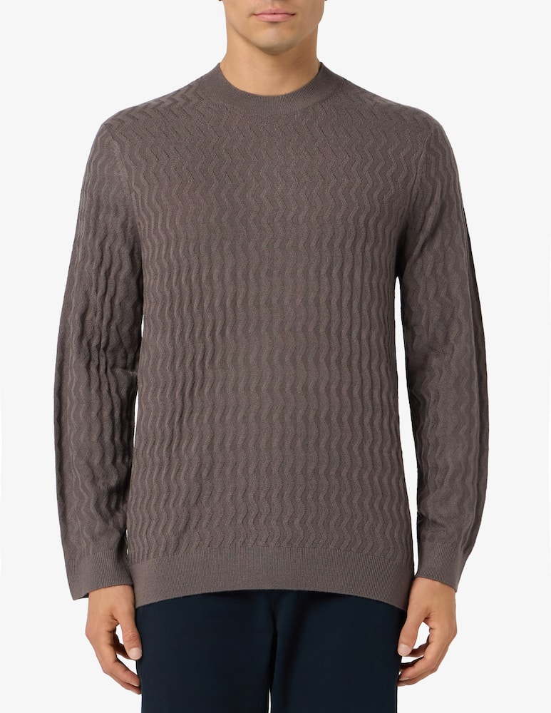 rinascente Armani Exchange Maglia zig zag in lana