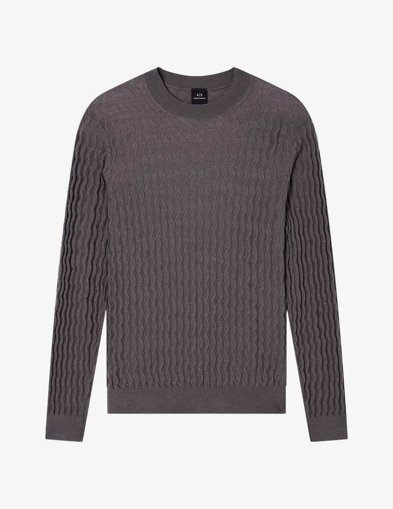 rinascente Armani Exchange Maglia zig zag in lana