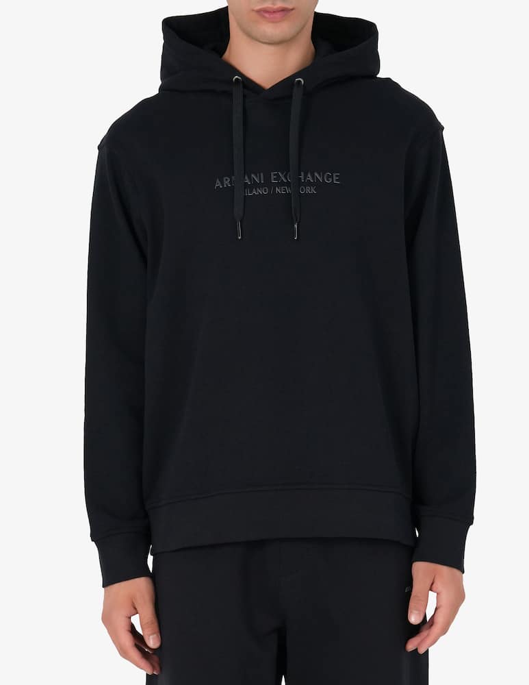 rinascente Armani Exchange Felpa cappuccio logo embossed