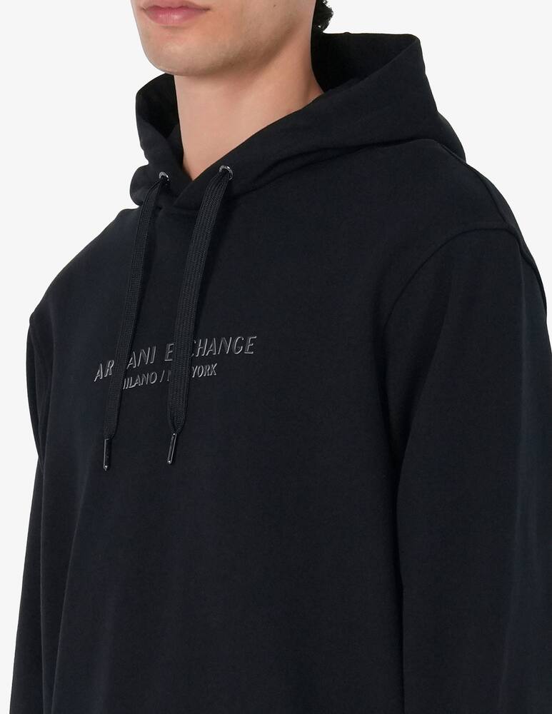 rinascente Armani Exchange Felpa cappuccio logo embossed