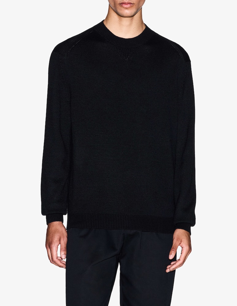 rinascente Armani Exchange Maglia girocollo in lana e cotone