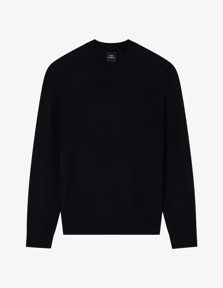 Armani Exchange Maglia girocollo in lana e cotone - immagine 5 Armani Exchange Maglia girocollo in lana e cotone - immagine 5
