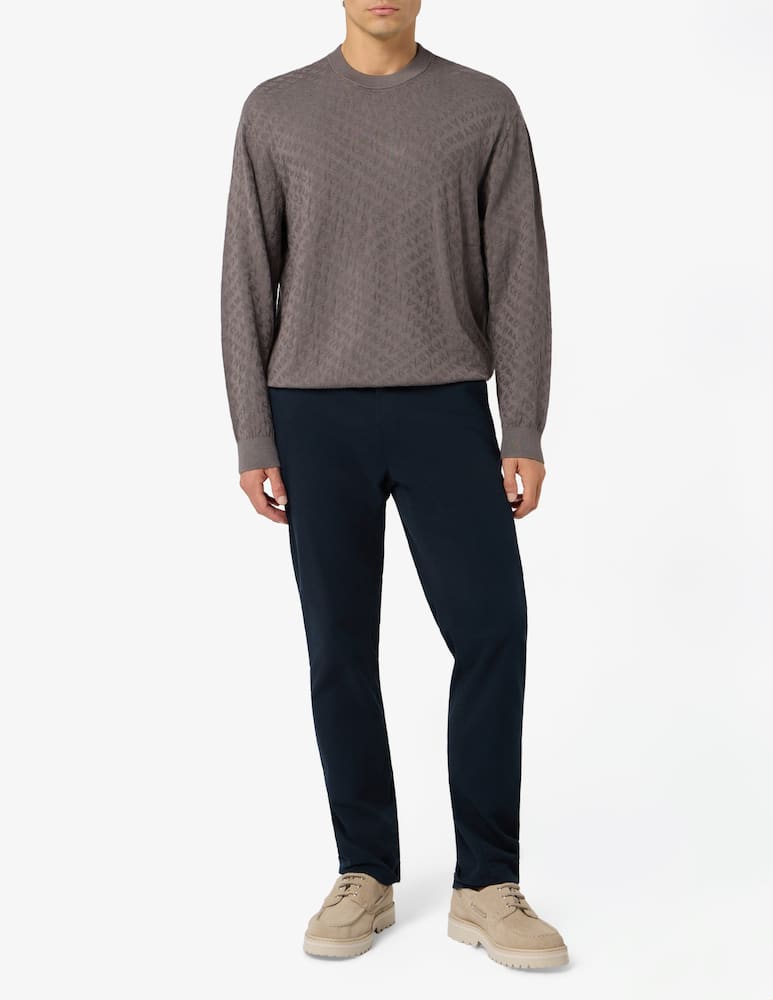 Armani Exchange Maglia jacquard viscosa - immagine 2 Armani Exchange Maglia jacquard viscosa - immagine 2