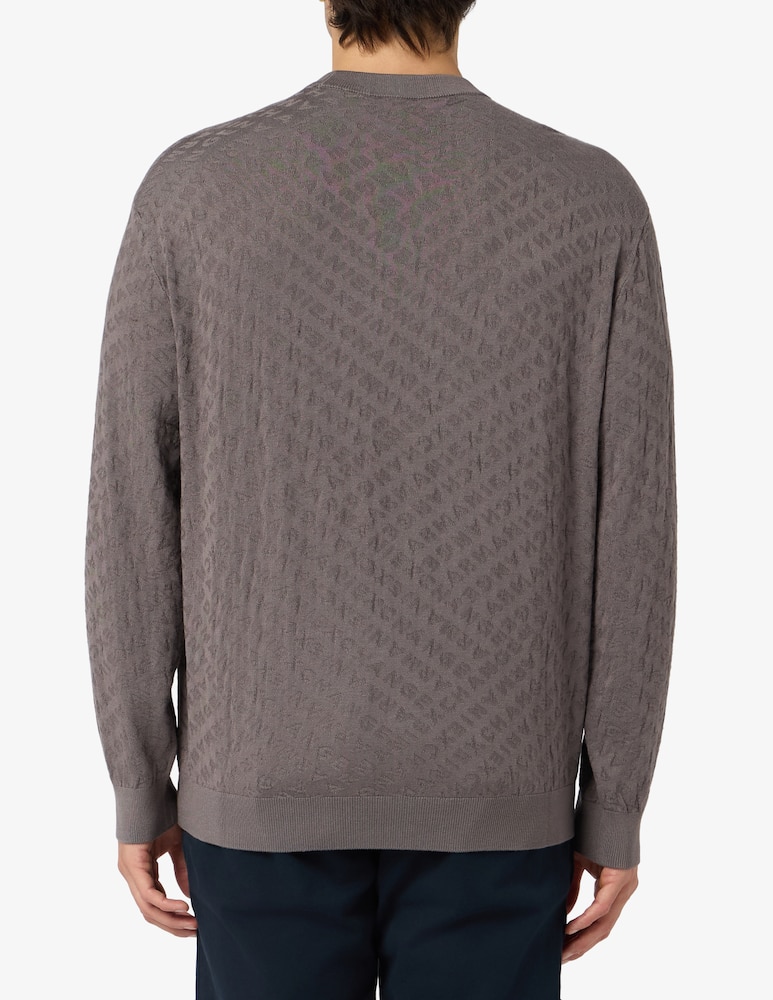 Armani Exchange Maglia jacquard viscosa - immagine 3 Armani Exchange Maglia jacquard viscosa - immagine 3