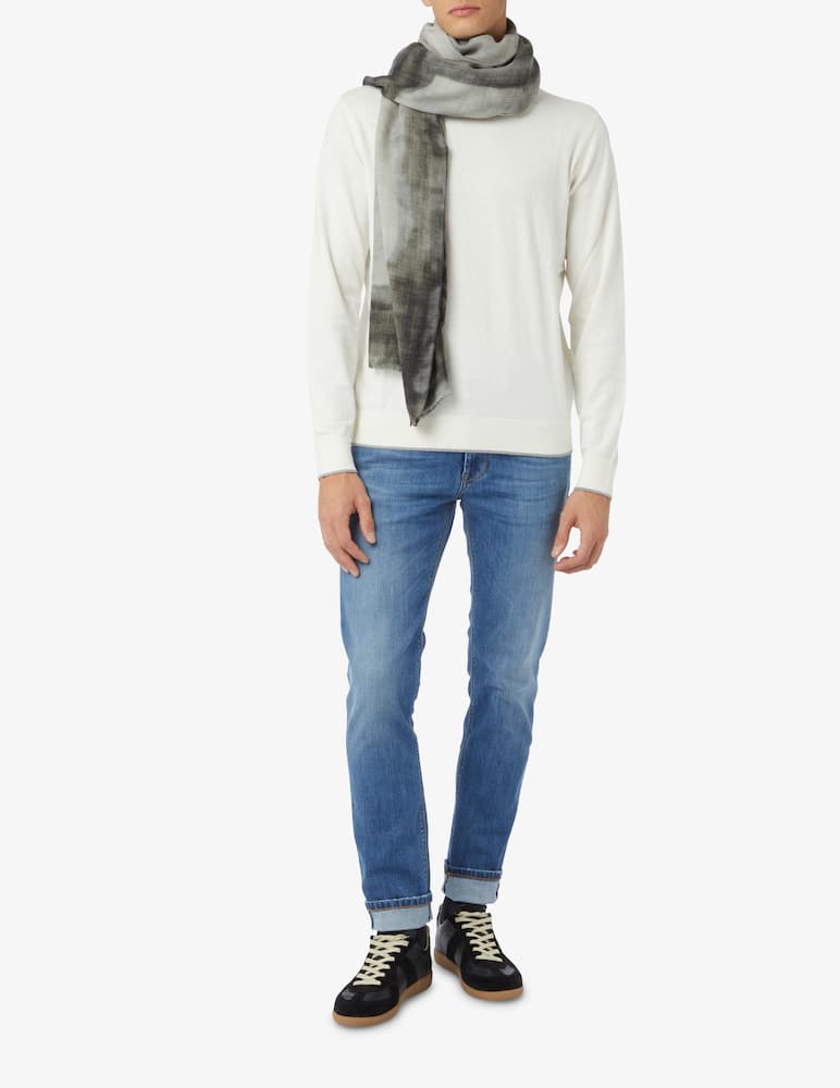 rinascente Armani Exchange Cotton and cashmere turtleneck - white