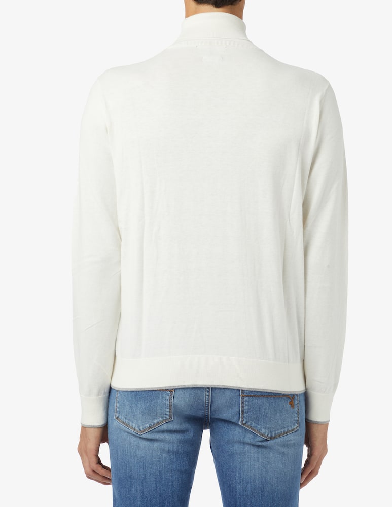 rinascente Armani Exchange Cotton and cashmere turtleneck - white